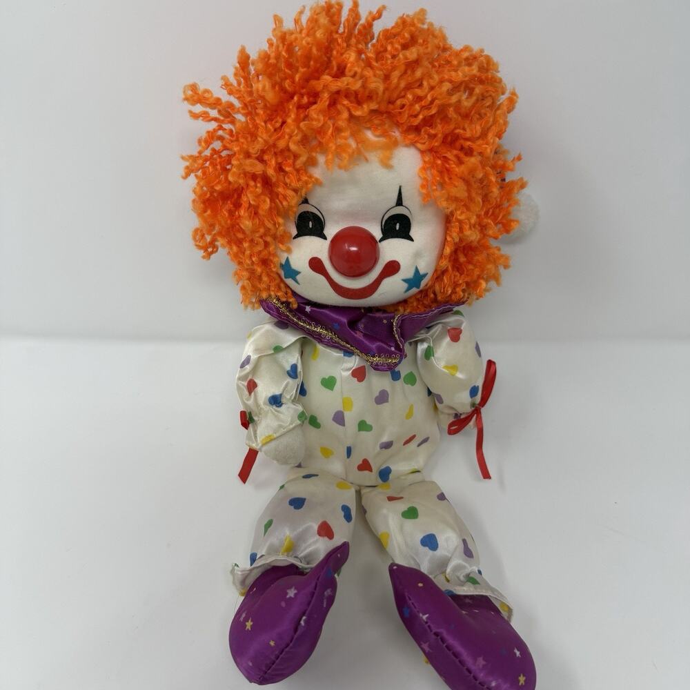 RARE Vintage Dollmax Wind Up Musical Clown,Head Moves,Plays "The Candy Man"